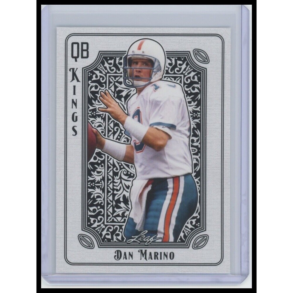 Dan Marino 2024 Leaf Football Hall of Famer QB Kings Card #QBK-5